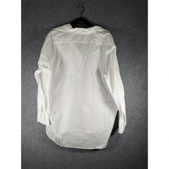 Jenni Kayne White 100% Cotton Oversized Button Down Shirt XXL 553-6941-B21 - Picture 7 of 8